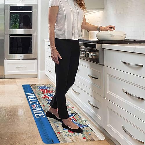 Vista 409 de Tapete de Feliz Navidad, tapete antideslizante para puerta delantera, baño, cocina, dormitorio, patio, entrada, 16 x 24 pulgadas, rojo, negro y verde