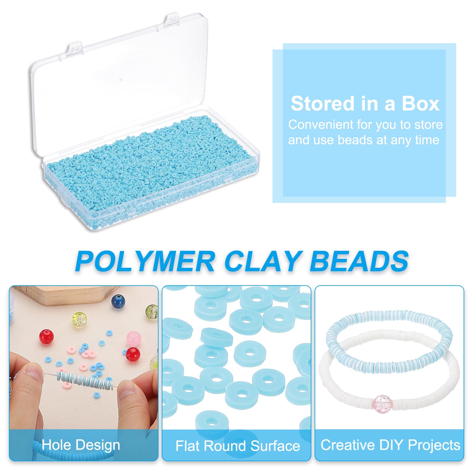 PATIKIL 4000 Pcs Clay Beads Bracelet Making Kit - Image 3