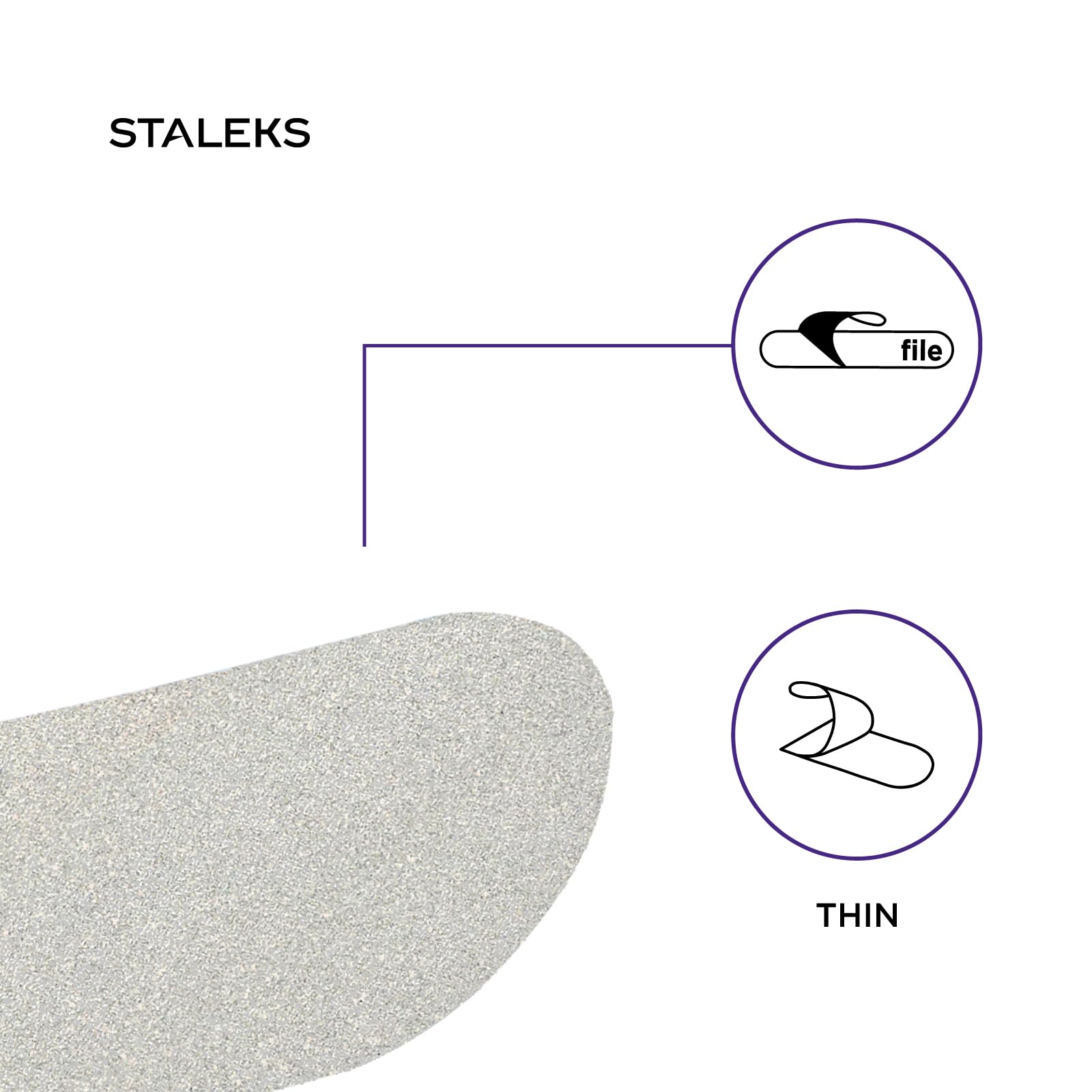 STALEKS PRO Expert 10 Disposable White Abrasives for Foot File (180 Grit, 30 Pcs) β Replaceable Abrasive Files for MBE-10 Base Pedicure 1