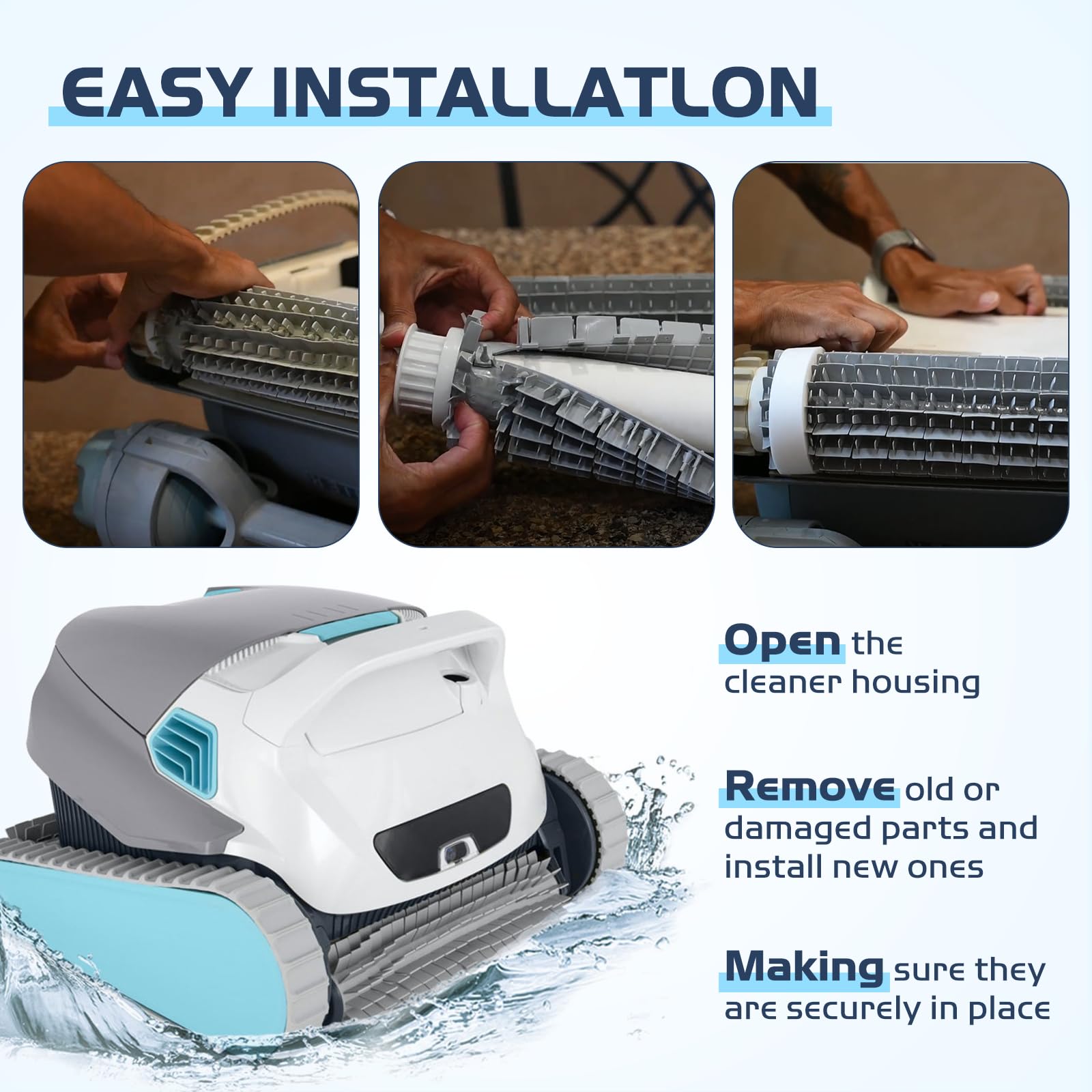 Amazon.com: 6101641-R2 Front Rear Brush Set Compatible with