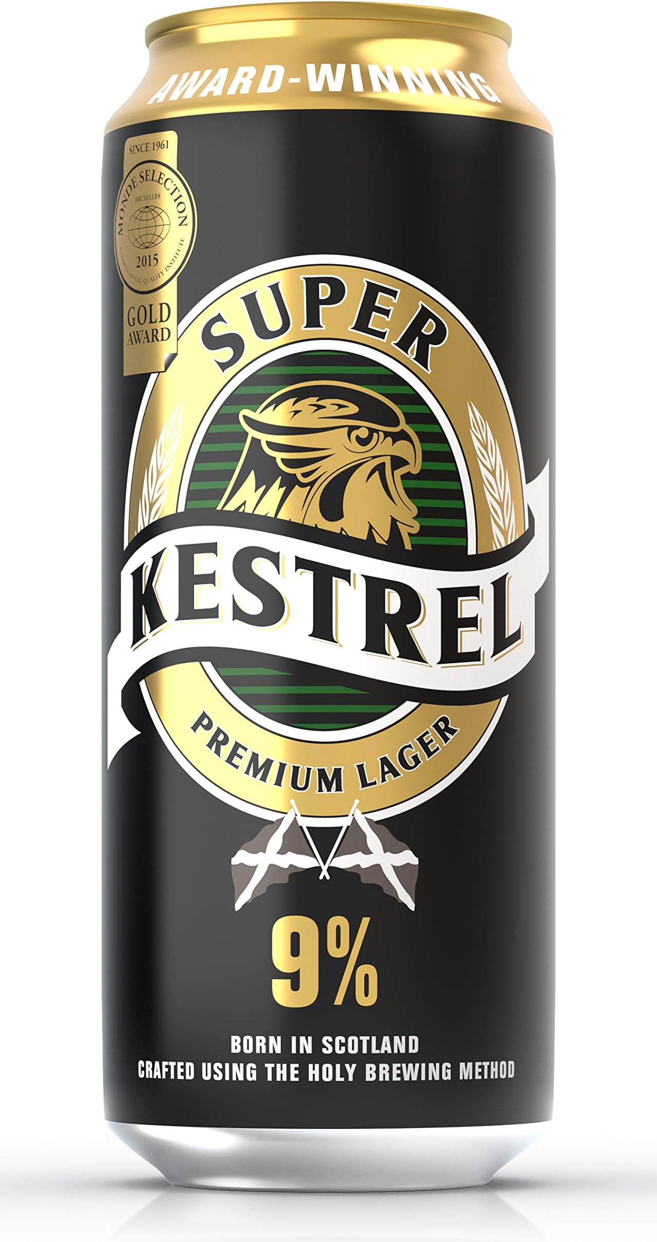 Kestrel Super Premium Lager, (24 x 500 ml), Case of 24. Award-winning Lager Beer.