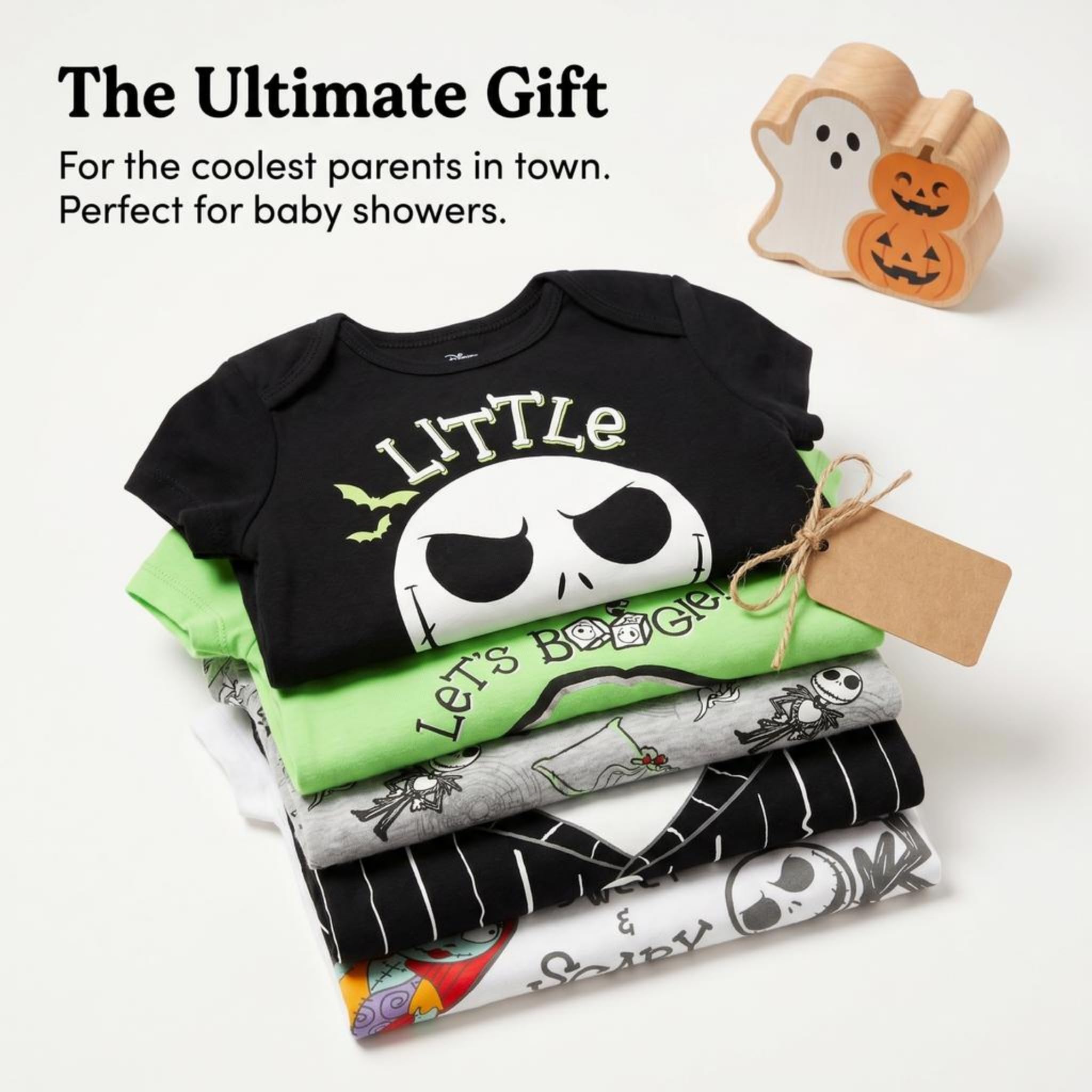 Disney Nightmare Before Christmas Sally Jack Skellington - Paquete de 5 mamelucos para recién nacidos a bebés