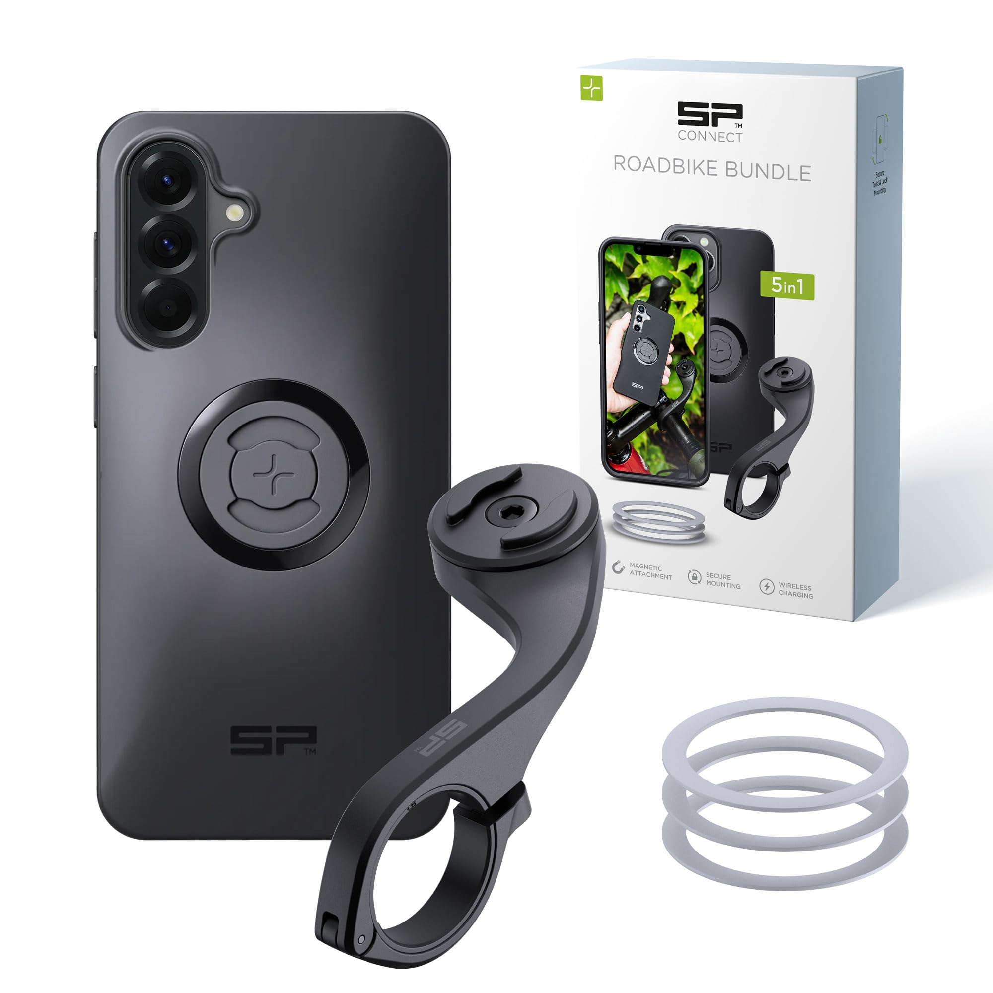 SP CONNECT Road Bike Bundle | SPC+ | kompatybilny z Samsung A56 | uchwyt na telefon komórkowy do roweru szosowego | uchwyt na telefon komórkowy