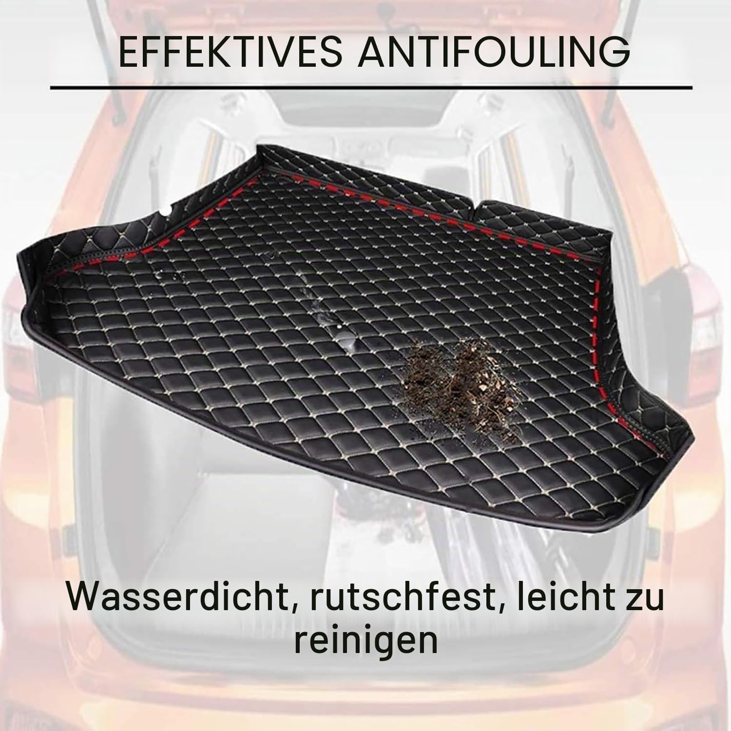 Kofferraumwanne für Audi Q4 e-tron 2022, wasserdichtes, leicht zu reinigendes Material, schmutzabweisend, rutschfest, kratzfest, Laderaum-Liner-Schutzzubehör