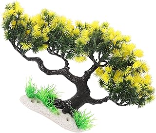 Ipetboom Artificial Aquarium Plant Tree Fish Tank Landscaping Tree Realistic Aquatic Plants Simulation Bonsai Tree Goldfish Betta Tank Tree Models for Aquarium Decoration