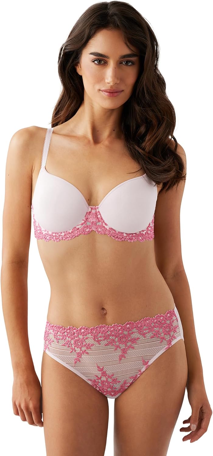 Wacoal Womens Embrace Lace Lightly Padded Underwire Mid Coverage T-Shirt Bra, 853191 - Image 4