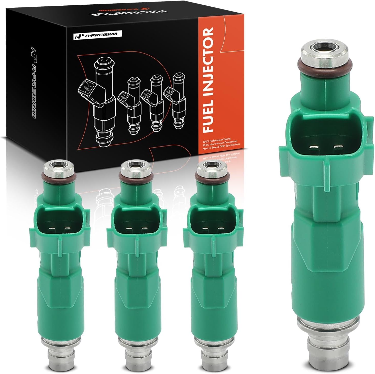A-Premium 4PCS Fuel Injectors Compatible with Toyota Prius 2001-2009, Echo 2000-2005 & Scion xA xB 2004 2005 2006, 1.5L, Replace# 2320921020
