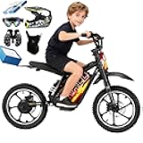 eAhora S4 Young Electric Dirt Bike for Kids 8+, Peak 800W Electric Motorcycle 3-Speed Adjustable Up to 18.6MPH, 36V10.4AH Battery Up to 28 Miles, Max Load 176 Lbs Off-Road Motocross Bike for Kid