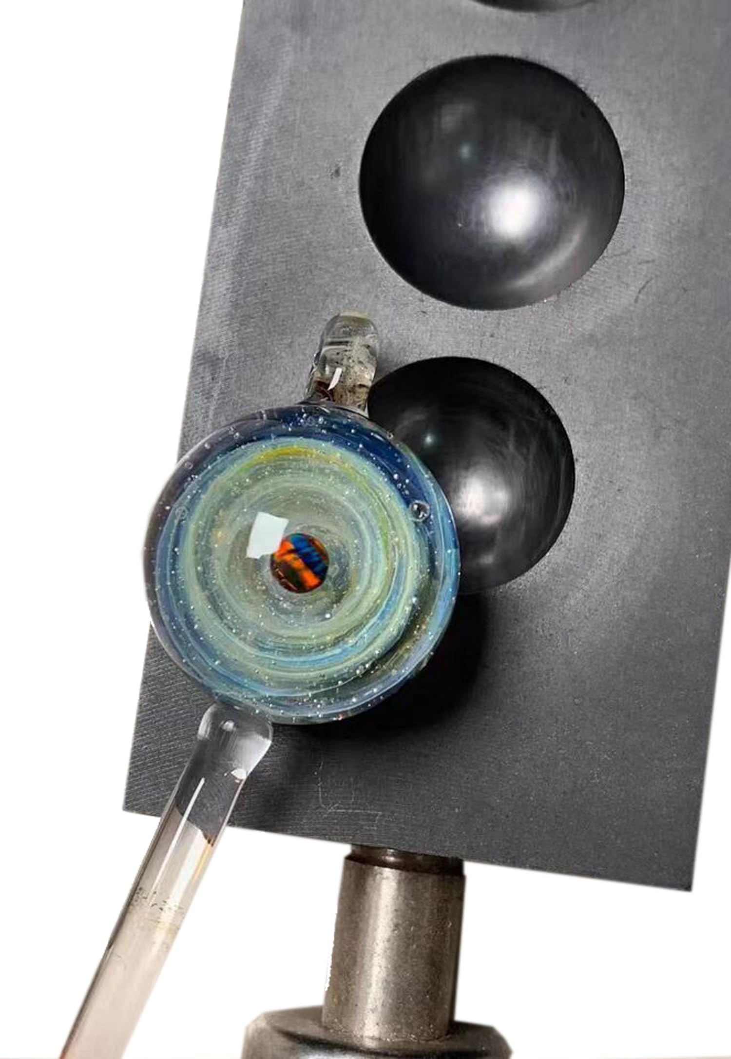 OTOOLWORLD Double Side Graphite Glassblowing Casting Hemispherical Mold and Ingot Mold for Lamp Working - Image 4