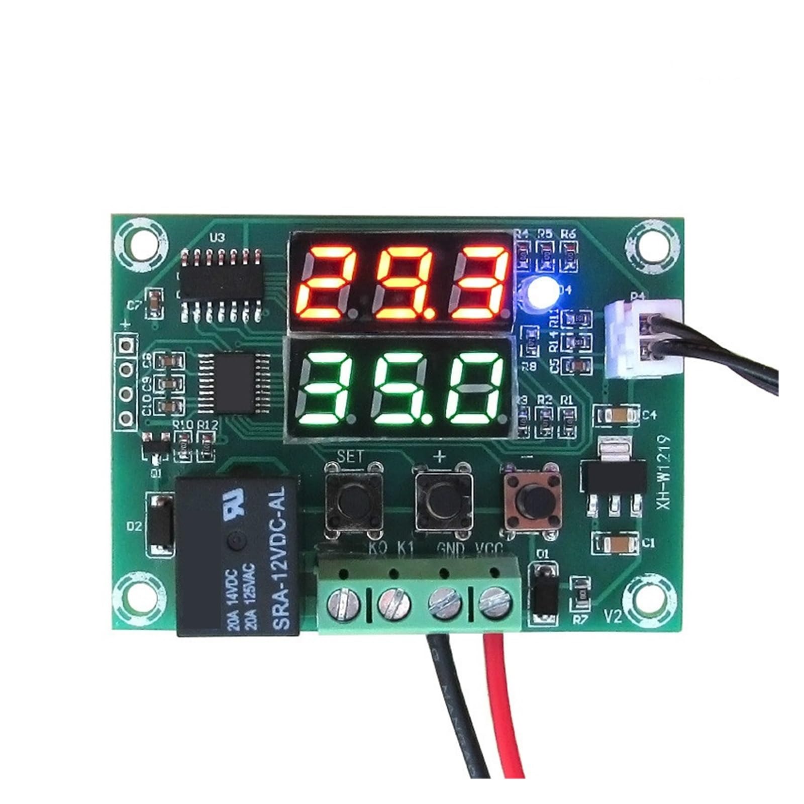 Thermostat XH-W1219 DC12V régulateur de température numérique LED