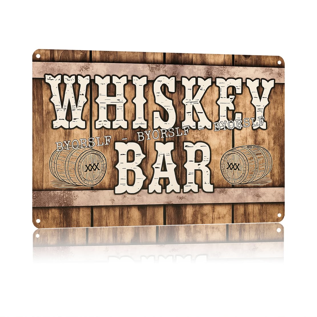 KWQDOZF Funny Metal Signs Posters WHISKEY BAR Sign Wall Art for Yard Outdoor Lawn Garden Home Decor 8X12inch