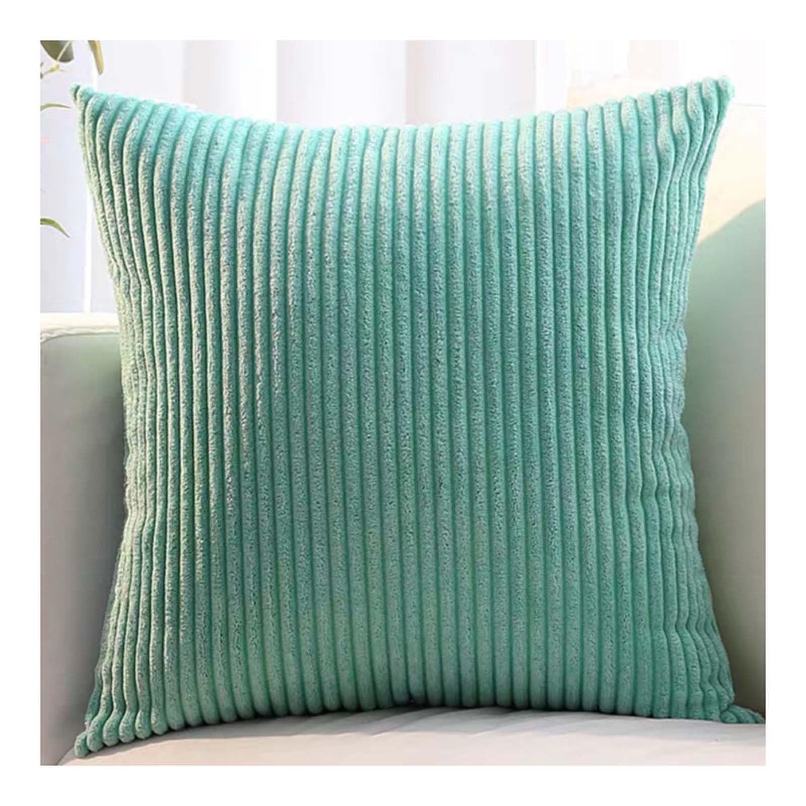 Set of 2 Sofa Pillow Cover corduroy 80x80 Cushion Cases 45x45 60x60 75x75 Decorative Square Throw Pillow Cases with Zipper for Couch Sofa Bed Pillowcase Protectors covers(Color 20,30x50cm/12x20in(2PC)