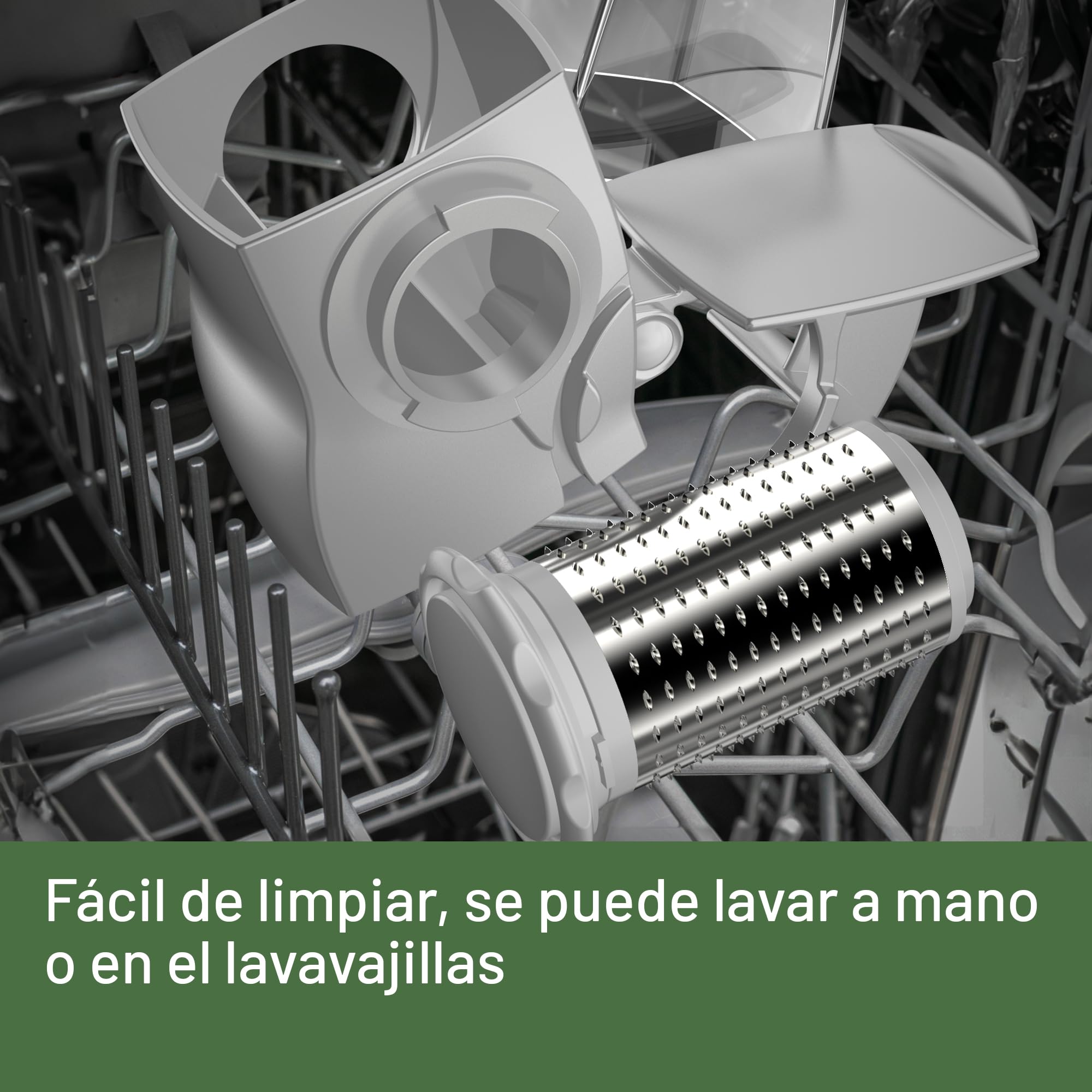 Imetec Grattugissima, Rallador Eléctrico, Rodillo De Acero Inoxidable, Tolva De Aluminio, Recipiente Extraíble Con Tapa Frescura, Sistema De Seguridad, 150 W