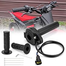 Jerbor Full Twist Throttle for Yozma in 10/in 10 Pro, Twist Throttle Handle Grips Dirt Bike, Off-Road Grip with Rolling Bearing & Cable Kit, Replacement Parts Accessories for Yozma
