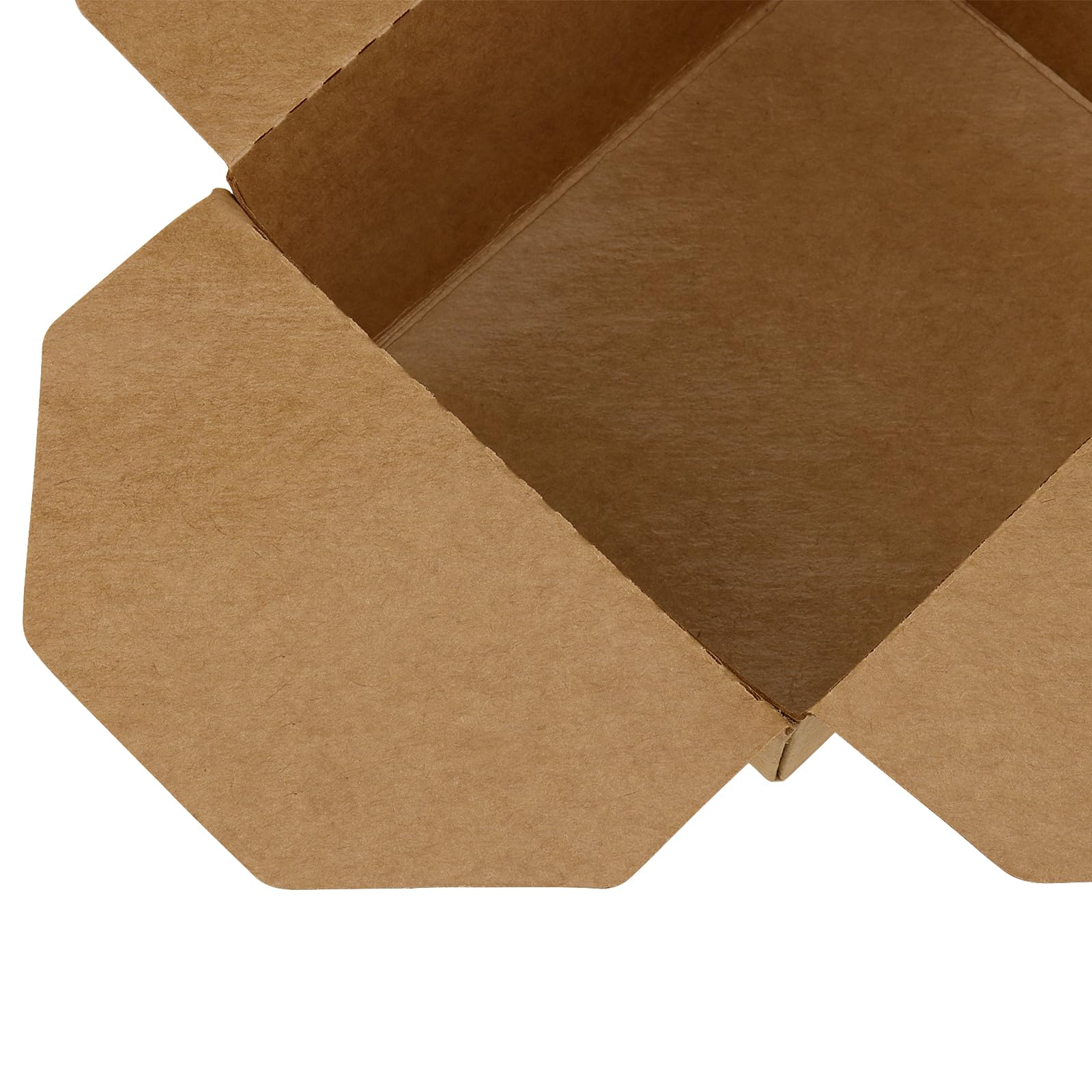 Confezione da 60 scatole da asporto in carta kraft, 800 ml, contenitori per alimenti da asporto, scatole da asporto per ristoranti