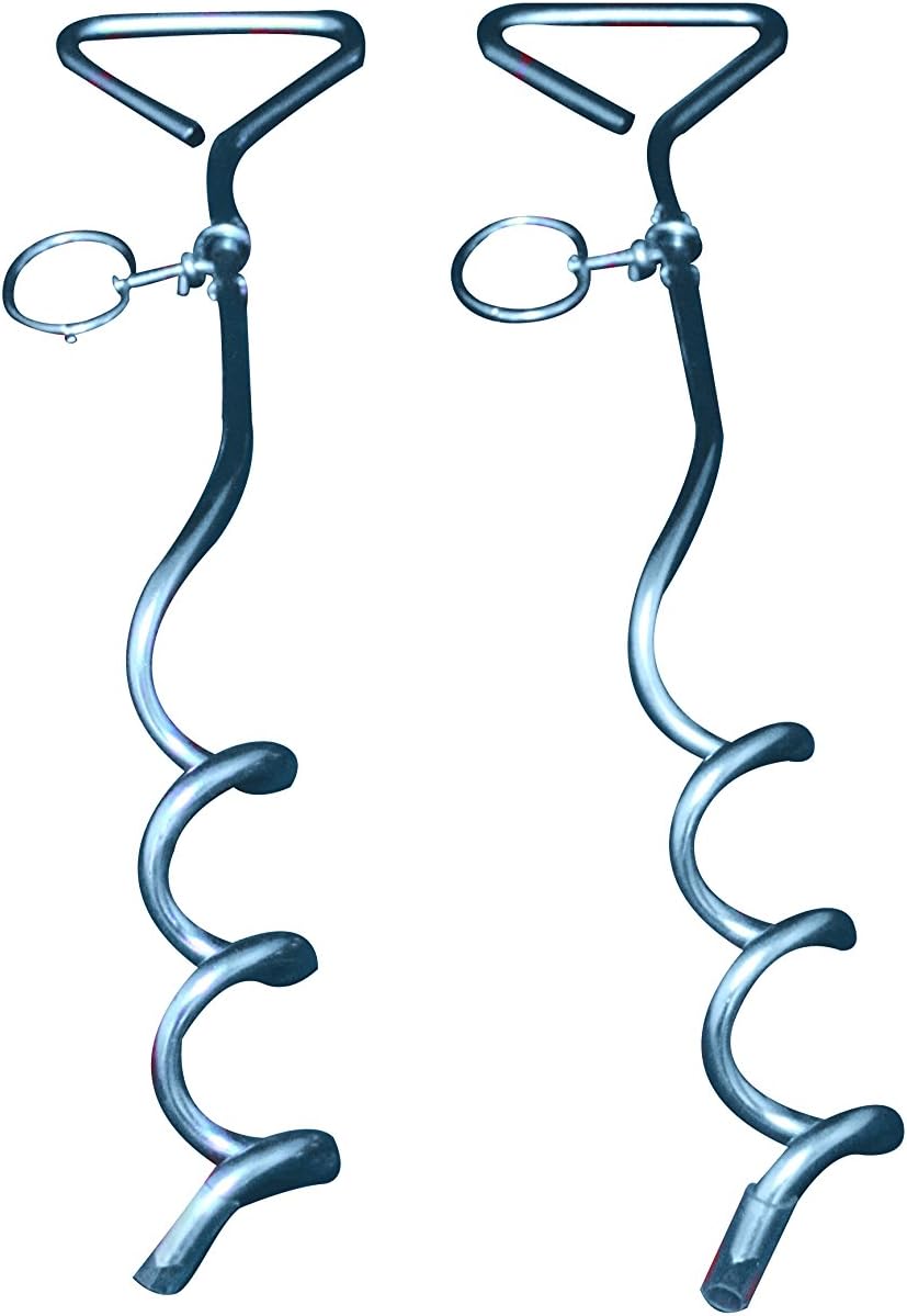 Awning Tie Down Kit - RV's - Campers - with Screw in Anchors - Made in USA