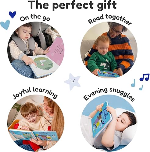 Miniatura 4 de Cali's Books Libros de emociones para niños pequeños de 1 a 3 años de Mother Moon. Libro musical para niños pequeños de 1 a 3 años, juguetes de