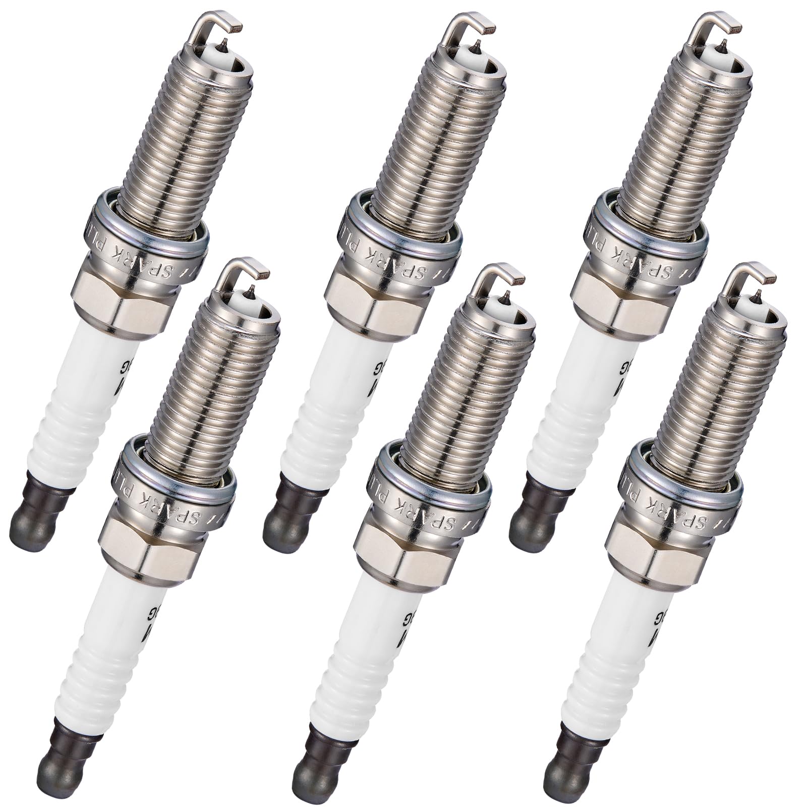 BDFHYK 90174 Double Iridium Spark Plugs Compatible with INFINITI EX37 G37 M37 Q40 Q50 Q60 Q70 Q70L QX50 QX70,Compatible with Nissan 370Z 3.7L V6 Replacement for DF8H11B Set of 6