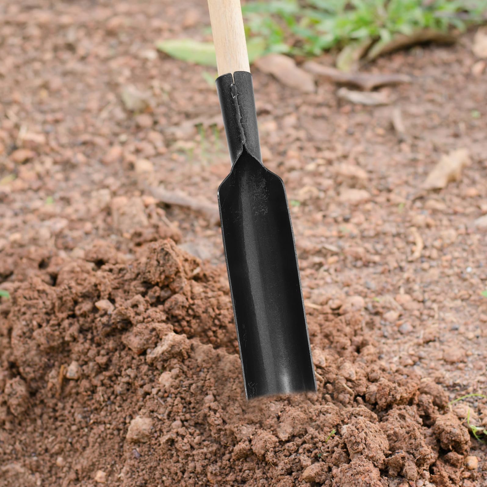 OSALADI Vanga da Giardino in al Manganese Manico Ergonomico per Piantare e Scavare, Utensile Leggero per Domestico e Attività Outdoor