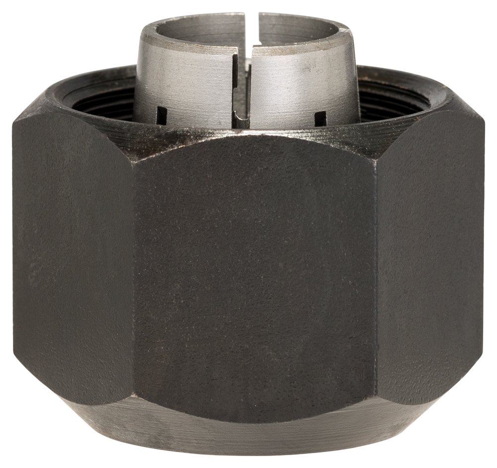 Bosch Black/Silver 2608570113 Collet/Nut Set For Routers
