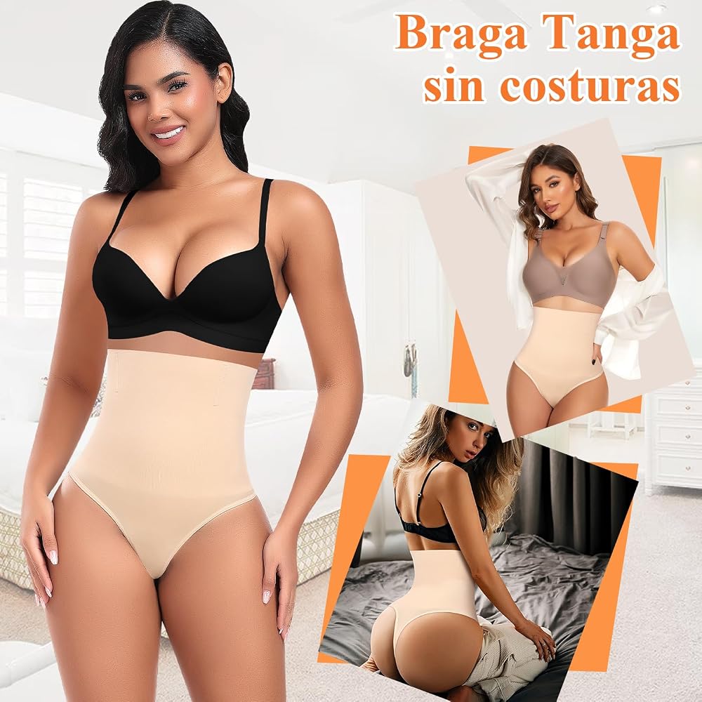 Yutdeng Fajas Reductoras Mujer Abdomen Braga Faja Reductora Mujer Adelgazante Faja Pantalon Invisible Braguitas Moldeadoras sin Costuras Pantalones Moldeadores Faja Postparto Control Barriga Shapewear