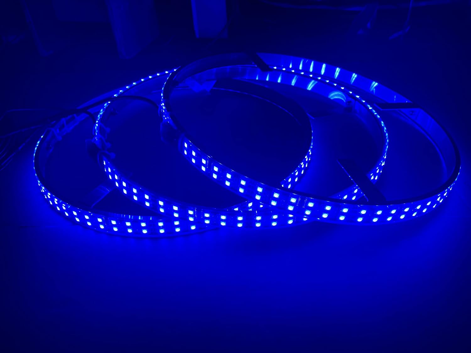 Sando Tech 3PCS 15.5'' RGB Double Row Led Wheel Ring Light Flashing IP68 Waterproof Brightest Rim Lights Tire Lights Offroad Bluetooth and Remote Ctrl - Compatible with Polaris Slingshot