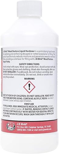 Miniatura 7 de PC-Woody Wood Repair Epoxy Pasta y J-B Weld Wood Restore Liquid Hardener