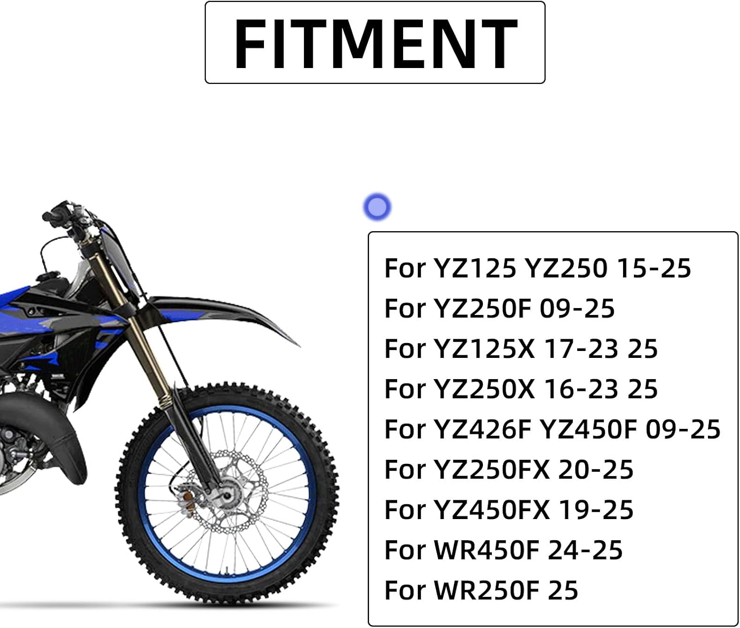 Dirt Bike Clutch Brake Levers,Foldable CNC Breakaway Levers for YZ125 YZ250 15-25/YZ250F 09-25/YZ426F YZ450F 09-25/WR450F 24-25-Blue