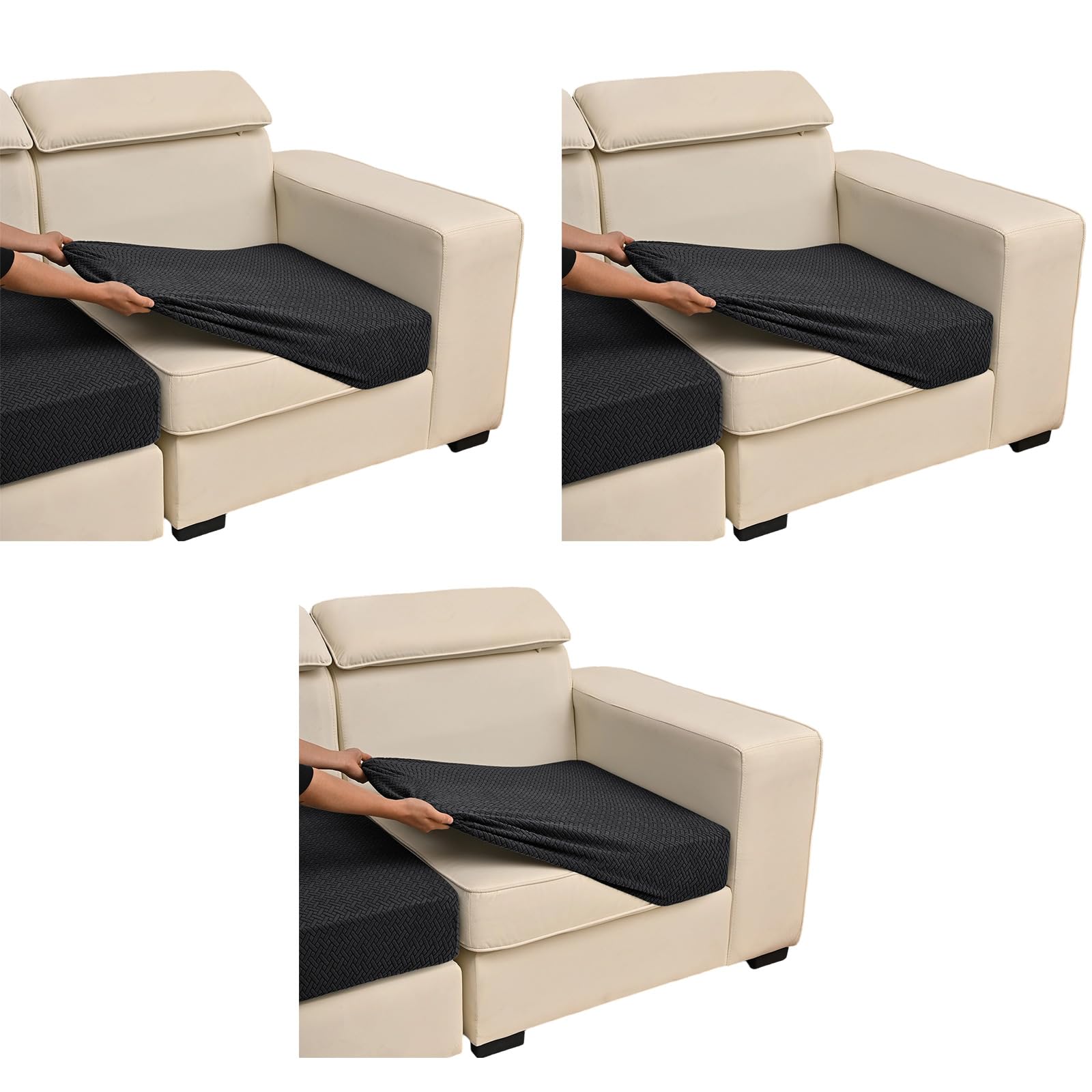 HDOYTXXM Jacquards Sofa Cover with T Shape Stitching Universals Resists Pet Easy Washing for Sofas Nonslip Sofa Cover
