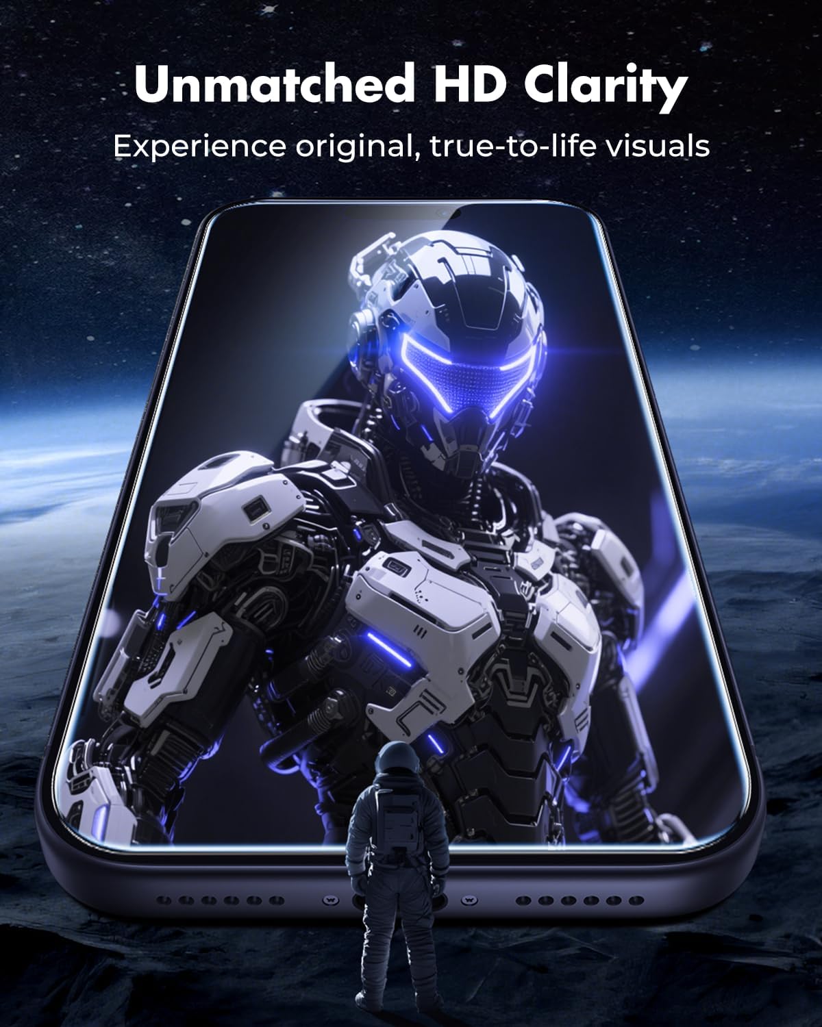 UNBREAKcable iPhone 17 Pro Max Screen Protector 3-Pack, Upgraded Dual-Tempered Glass + 3 Camera Lens Protectors, Military-Grade 9H Hardness, HD Clarity, Anti-Fingerprint, Case Friendly, 6.9 Inch