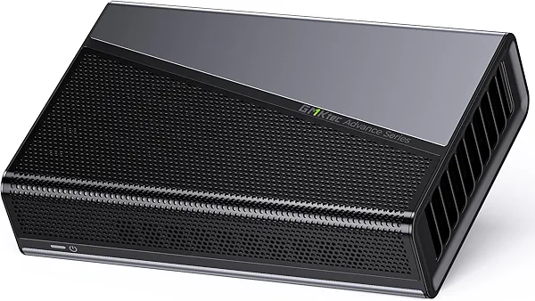 GMKtec AD-GP1 External GPU Docking Station, eGPU Enclosure with AMD Radeon 7600M XT GPU Graphics Card, HDMI2.1, DisplayPort2.0, Oculink, USB4, eGPU Dock