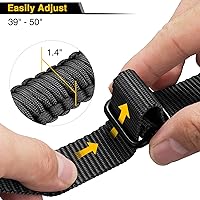 Vista 2 de CVLIFE Correa de Rifle 550 Paracord de 2 Puntos con Giratorio Tri-Lock para Caza y Exteriores