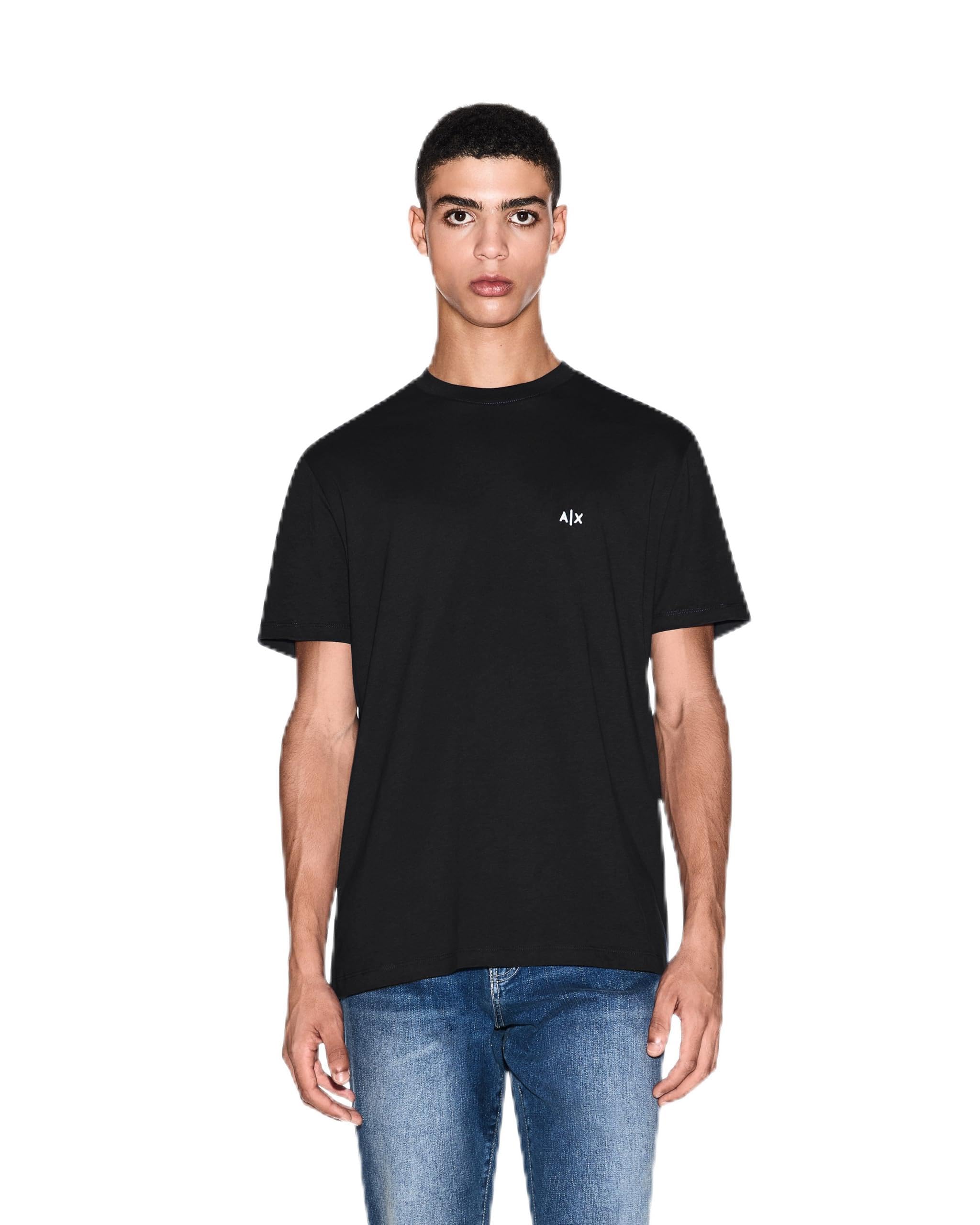 Eax Hombre Negro Camiseta Xm001568af10358 Para