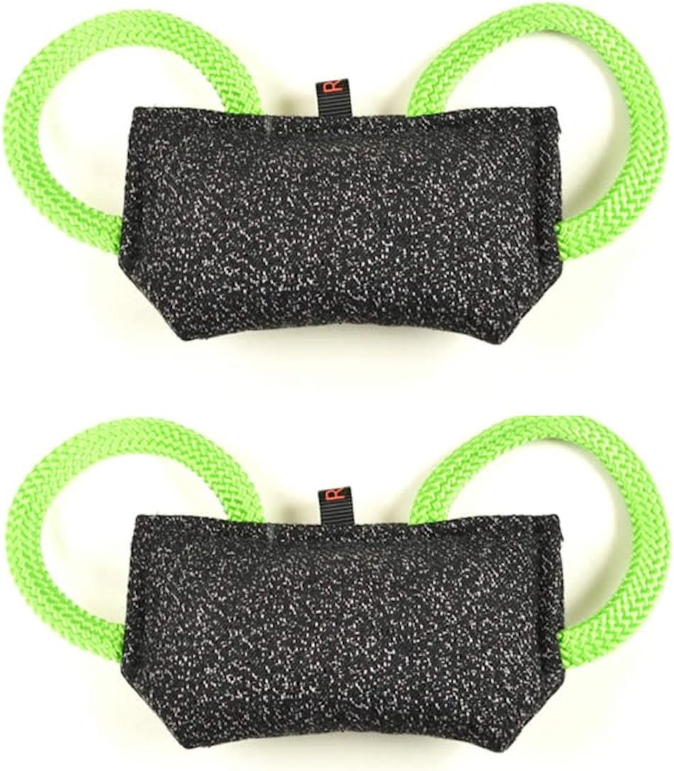 Redline K9 Bundle of 2 - Puppy Bite Pillow Tug Toy 9.5" X 4.75" - French Linen