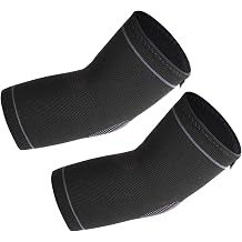 Elbow Brace Compression Support Sleeve PairPain Relief & Inflammation from Tendonitis, Tennis, Golf Elbow, Arthritis. Provide Protection for Workout, Weightlifting, Tennis