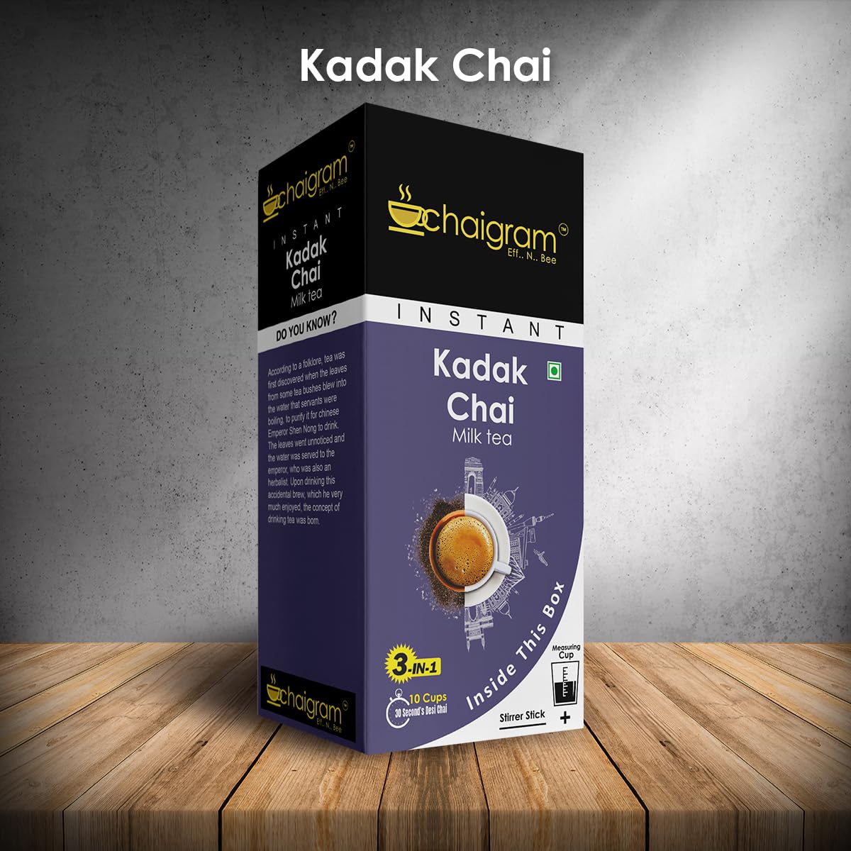 Chaigram Kadak Tea Instant Tea Premix (Tea Powder) - Regular Sugar (10 Sachets, 10 x 14g =140g) (B09ZY7RKTH) Amazon Price History, Amazon Price Tracker