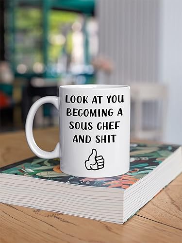 Miniatura 4 de Look At You Becoming A Sous Chef Coffee Mug, Culinary Graduation Gifts, Mug Gift for Chef Graduates, Funny Gift Idea for School Students Graduating