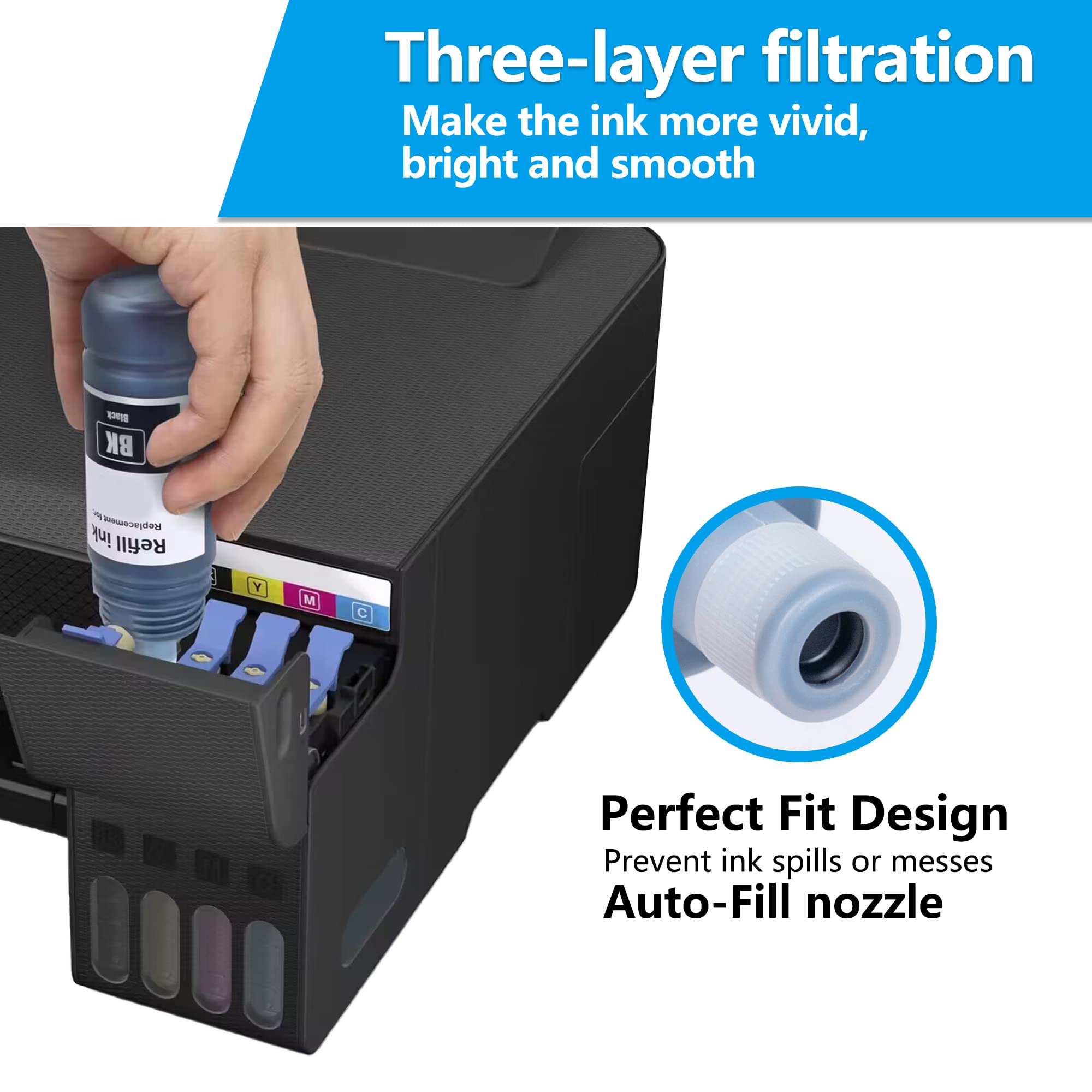 104 Tinte Kompatibel mit Epson 104 Tintenpatronen Nachfülltinte für ET