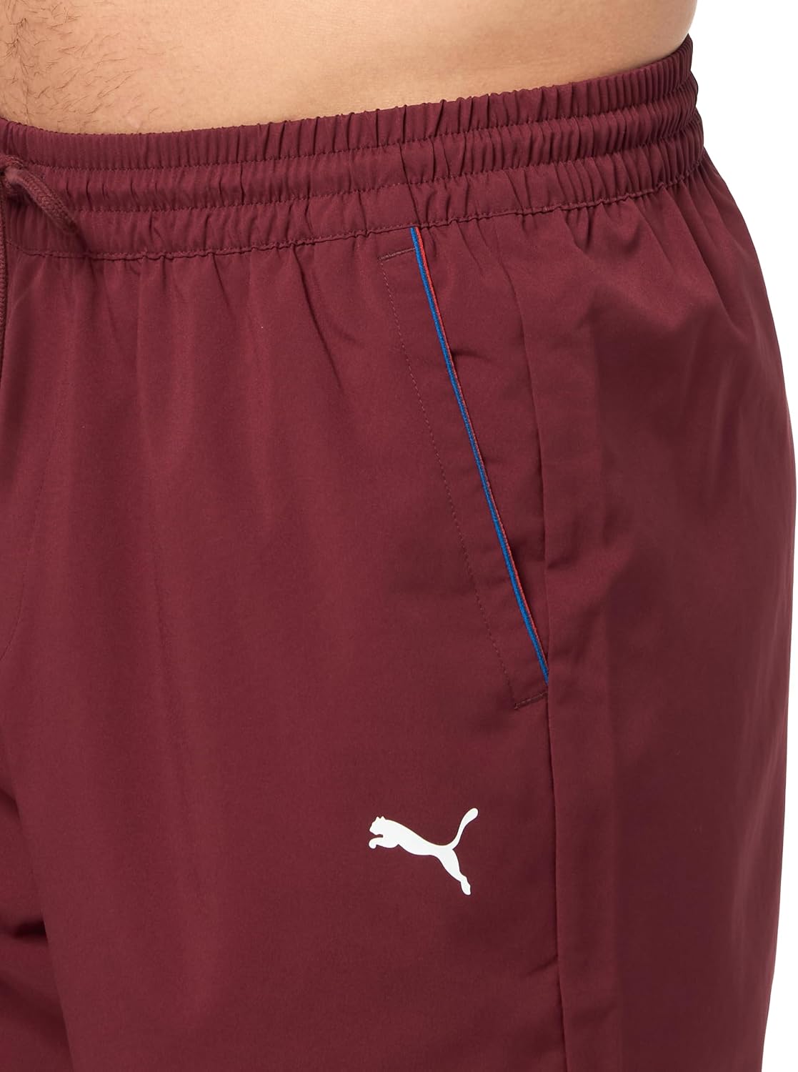 PUMA Men's Standard BMW M Motorsport Essentials Woven 7" Shorts, Ruby Shimmer AH25