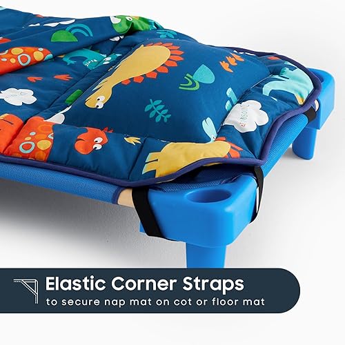 Miniatura 5 de Wake In Cloud - Tapete para siesta de cuna con almohada y manta, tela 100% algodón, para niños y niñas en guardería, jardín de infantes preescolar