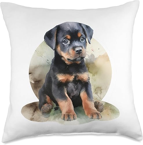 Miniatura 5 de Tiny Dog T-Shirt Tiny Rottweiler - Almohada para perro, 16 x 16 pulgadas, multicolor