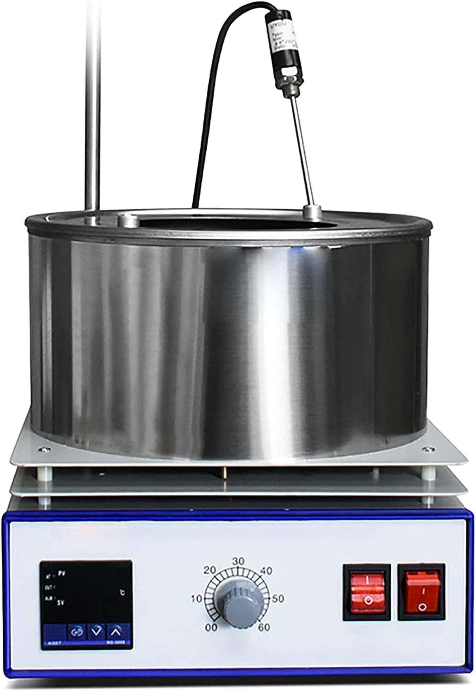 Agitatore Magnetico Termico 1L/2L/3L/3L Split/5L/10L/15L, Bagno d'Acqua/Bagno D'Olio, 0-2400 Giri/Min, 0-400℃, Controllo della Temperatura, per Laboratorio, 10L