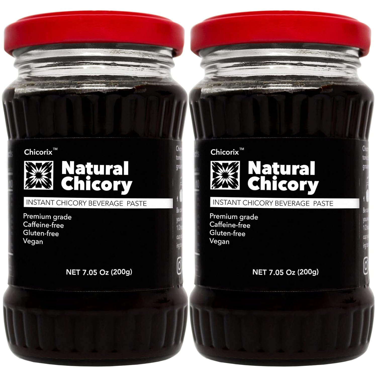 Chicory Root Coffee, Coffee Substitute CaffeineFree Inulin Fiber (7 Ounces) x 2