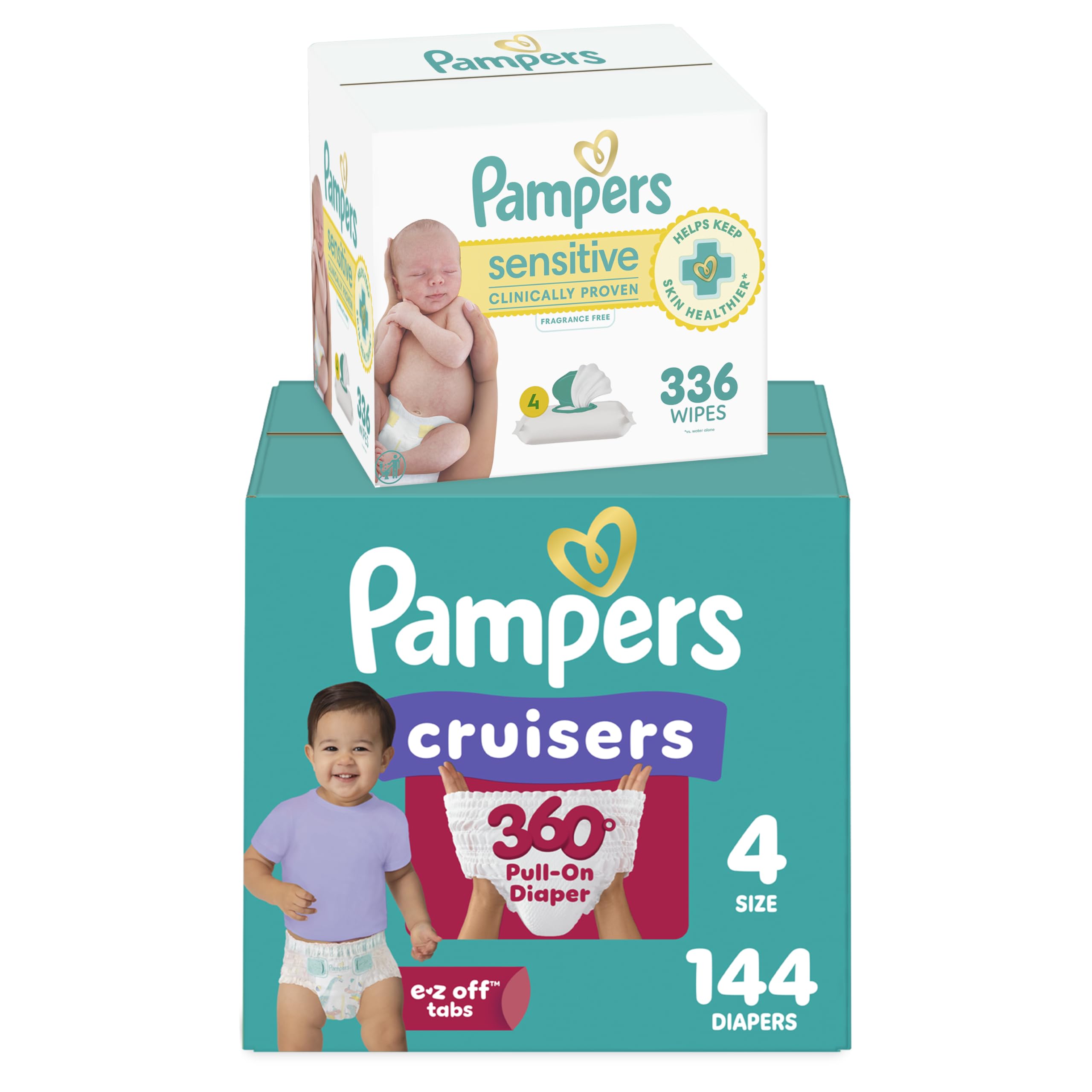 Amazon.com: Pampers Pull On Cruisers 360° Fit Disposable Baby