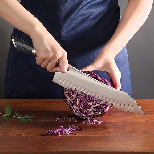 Miniatura 7 de Cangshan NAKA Series X-7 Cuchillo de chef forjado de acero con funda (10 pulgadas)