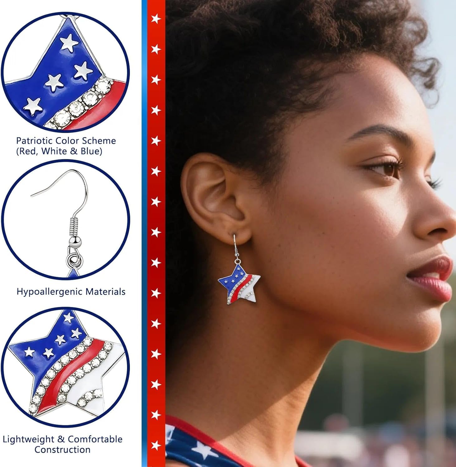 VERKSTAD St. Patrick's Day Earrings for Women,Irish Shamrock Acrylic Dangle Earrings, Green Clover Drop Earrings for Irish Festival - Image 4