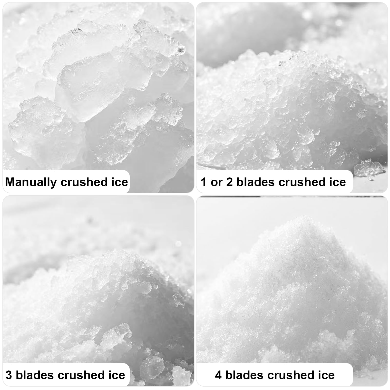 Reespring Máquina de hielo afeitado, máquina de cono de nieve con hoja de acero inoxidable