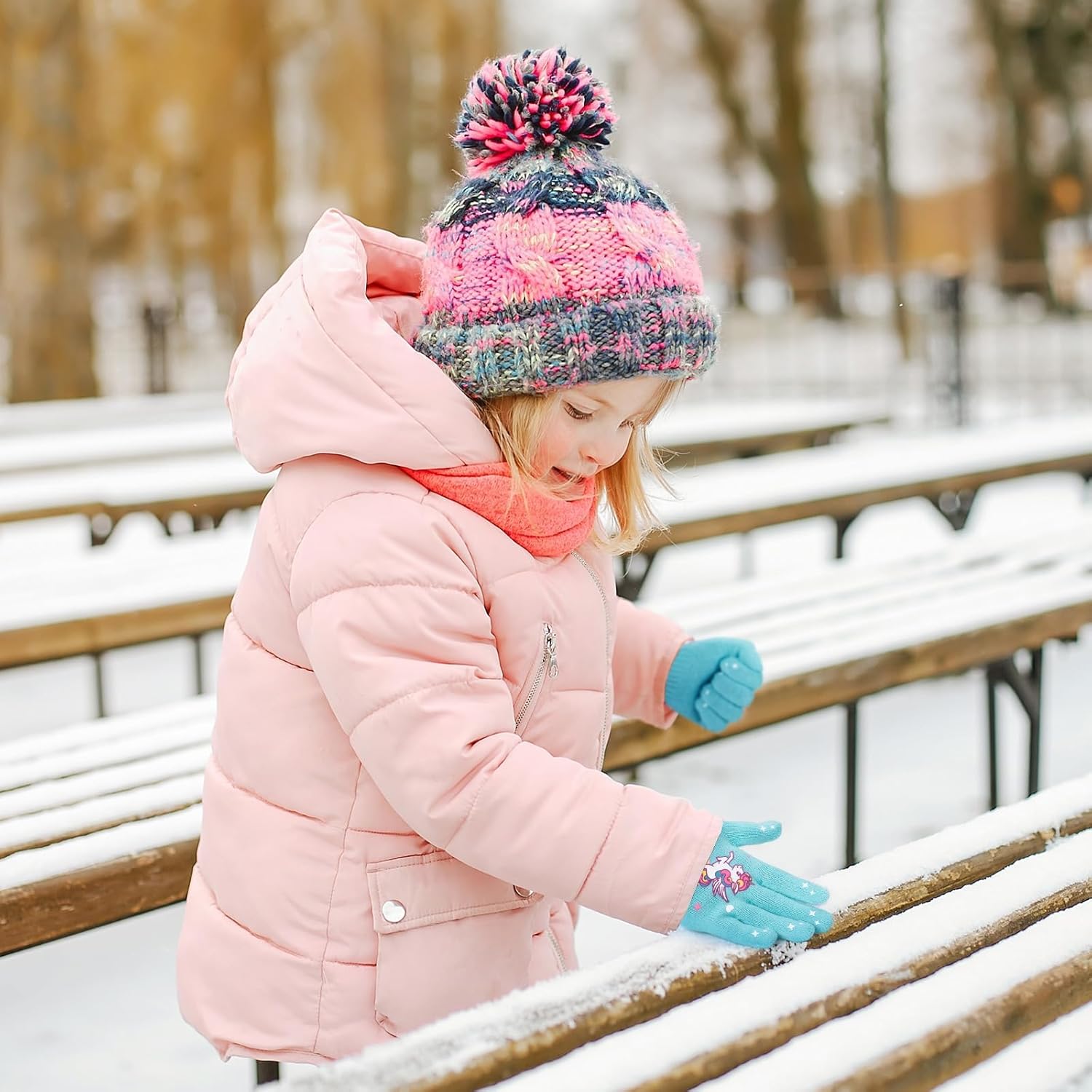 3 Pairs Kids Knitted Mittens Toddler Winter Gloves Boys Magic Five Finger Warm Mittens 1-9 Years - Image 4