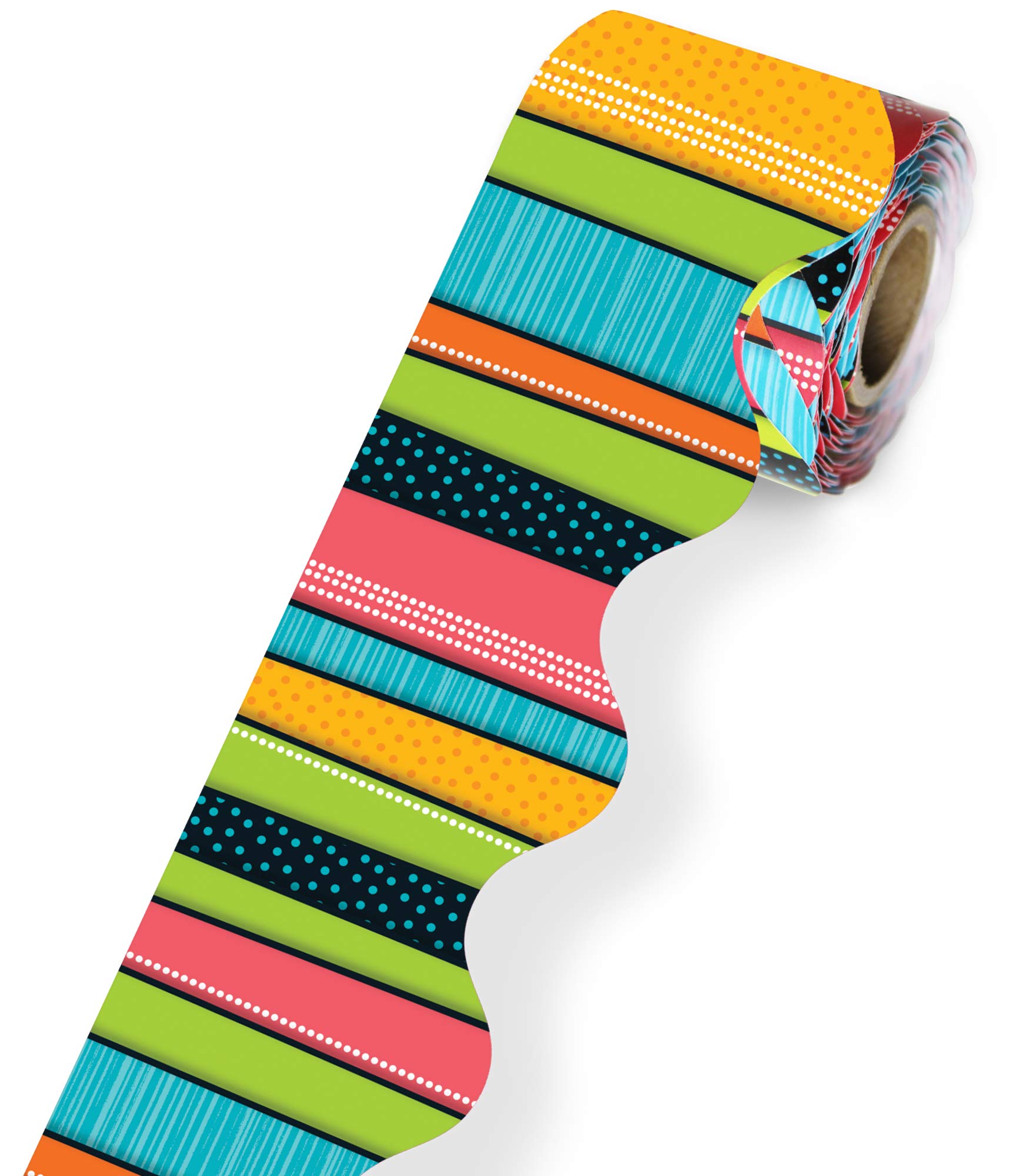 Buy Carson Dellosa Colorful Stripes Bulletin Board Borders, 36 Feet of