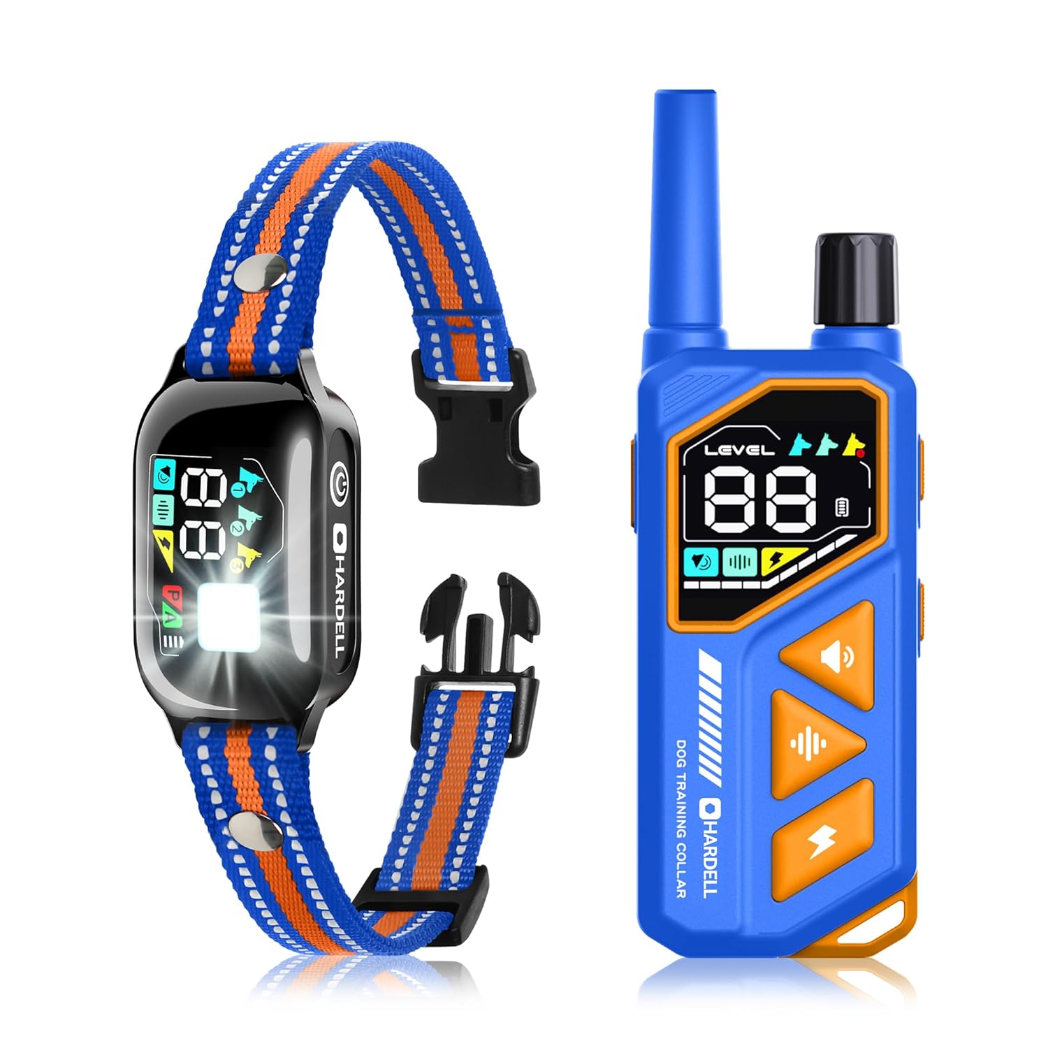 2-in-1 Dog Shock Collar and Bark Collar with Remote Control Dog Training Collar Remote 3300FT IPX7 Waterproof Dog